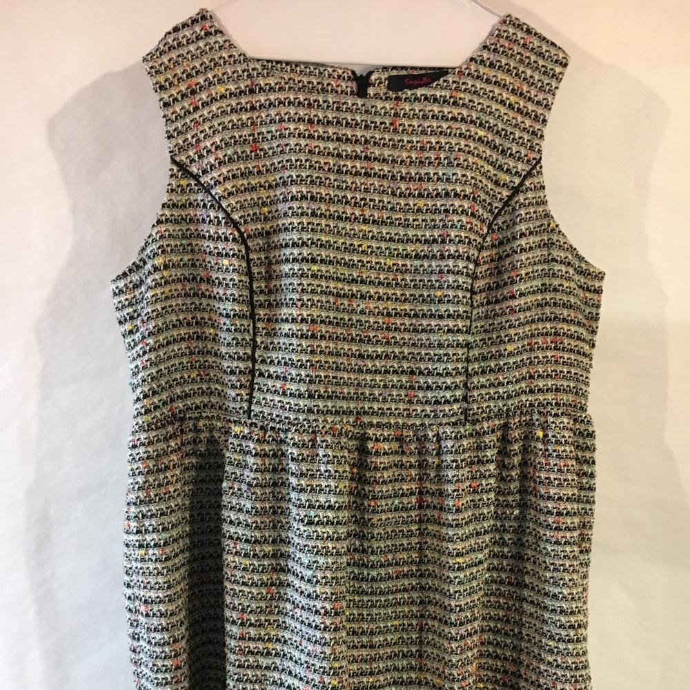 Simply Be Multi-Colored Sleeveless Dress